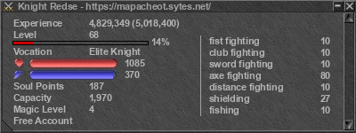 Signature for player Knight Redse